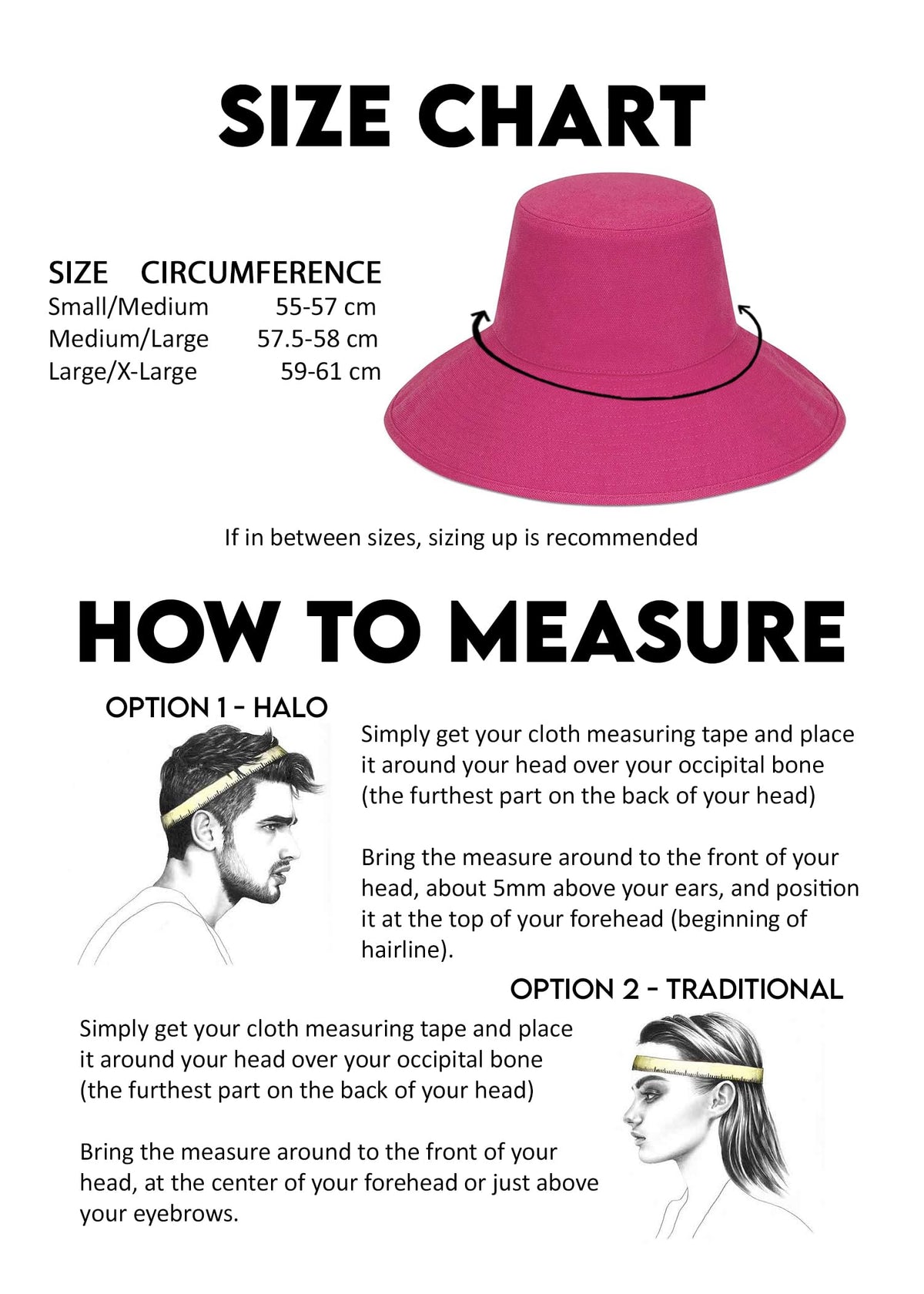 Lack of Color Women's Wide-Brimmed Cotton Canvas Holiday Bucket Hat (Medium/Larg