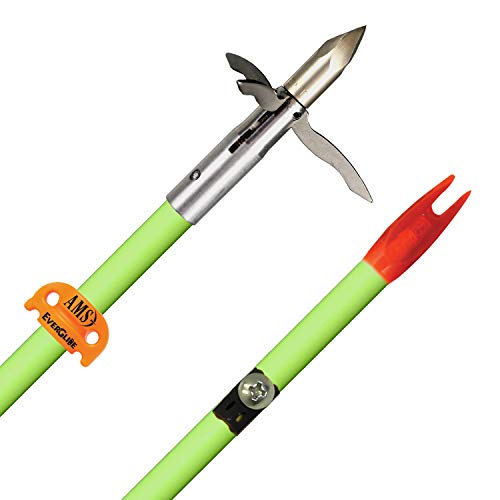 AMS Bowfishing A206-FLO Fluorescent Green Fiberglass Arrow, view 2