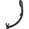 SEAC Vortex Dry Adult Scuba Diving and Snorkeling Dry Snorkel, Black/Black, One