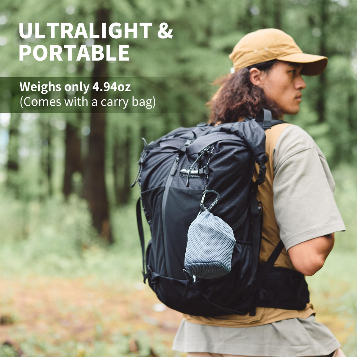 Naturehike Portable 650ml Titanium Mug Cup, Backpacking Ultralight Titanium Cook
