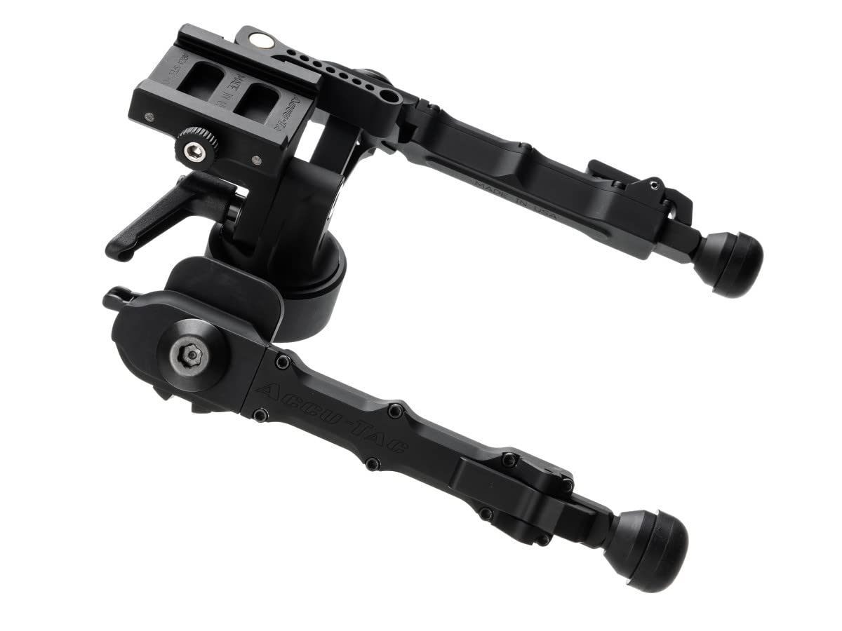 ACCU-TAC FC-4 G2 F-Class Arca Spec QD Bipod, Flat Black, FCASQD-G204