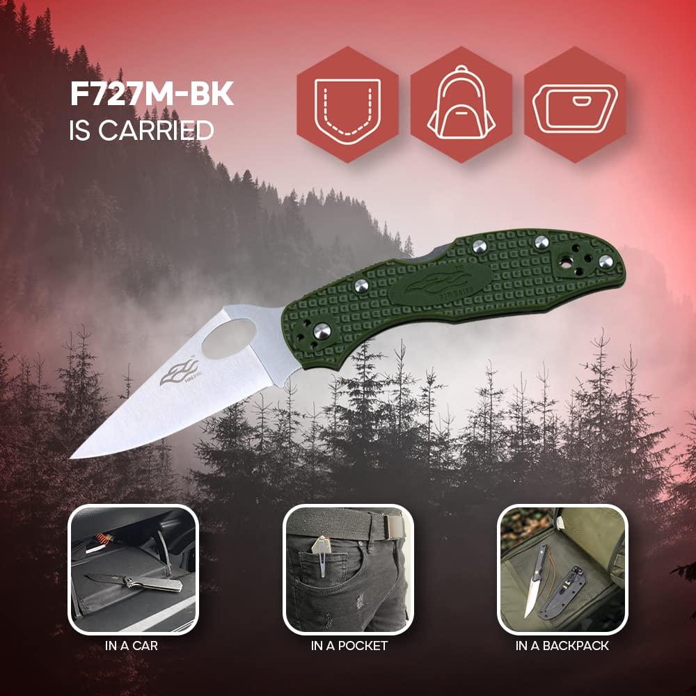 GANZO Firebird F759M Pocket Folding Knife 440C Stainless, view 8