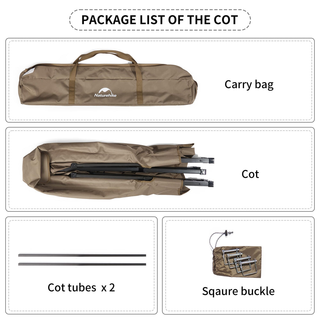 Naturehike Cot Tent for Camping,Easy Setup Pop up Tents for Camping, 1 Person 4, view 7