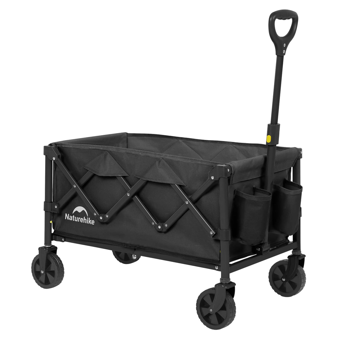 Naturehike Collapsible Folding Wagon, 110L Outdoor Foldable Utility Cart with Cu