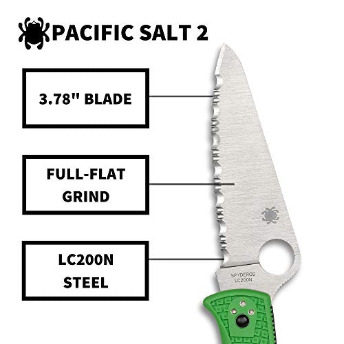 Spyderco Pacific Salt 2 Lightweight Knife with 3.78", view 3