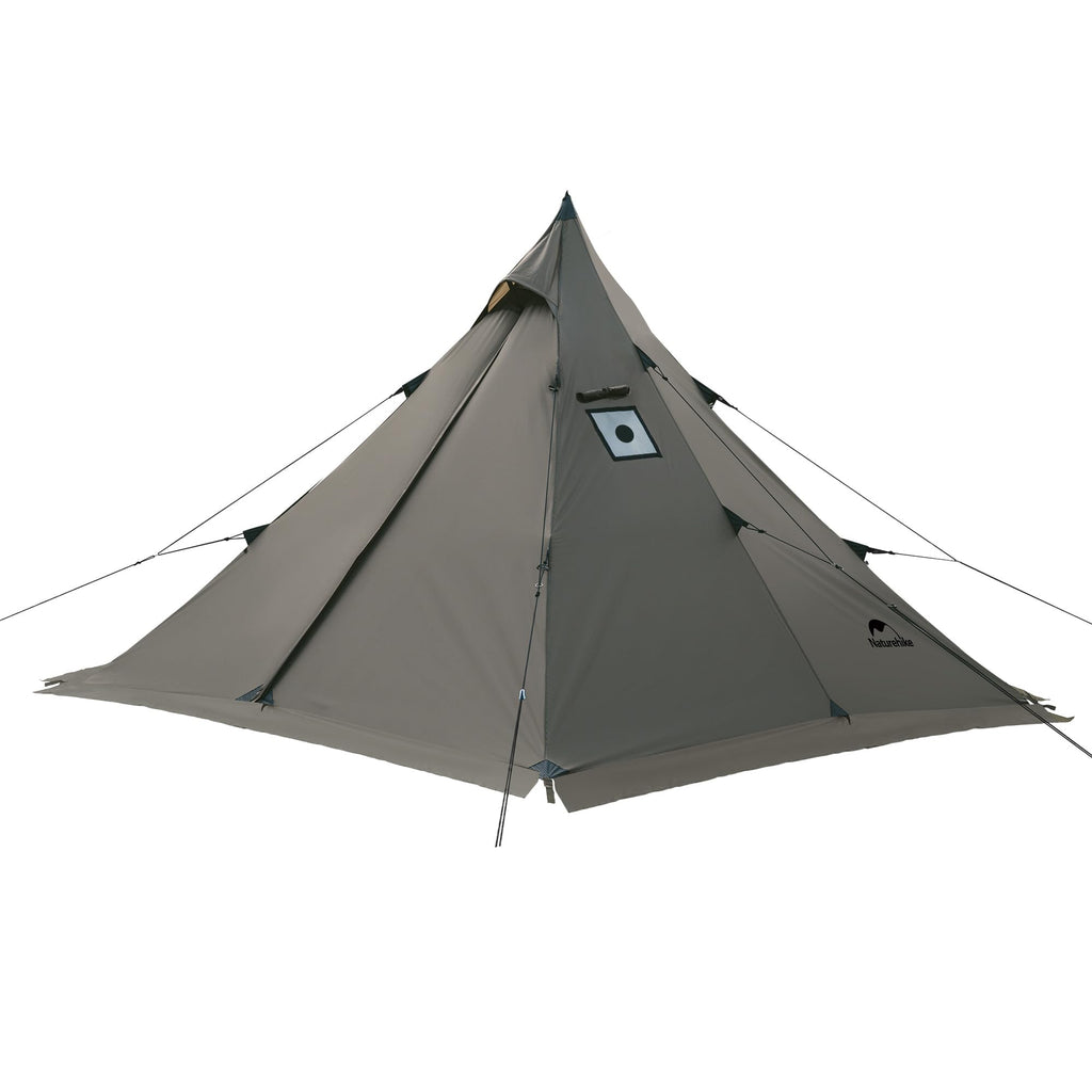 Naturehike Ranch Fire Teepee Tent with Mesh Inner Tent, 4 Season Hot Tent with S