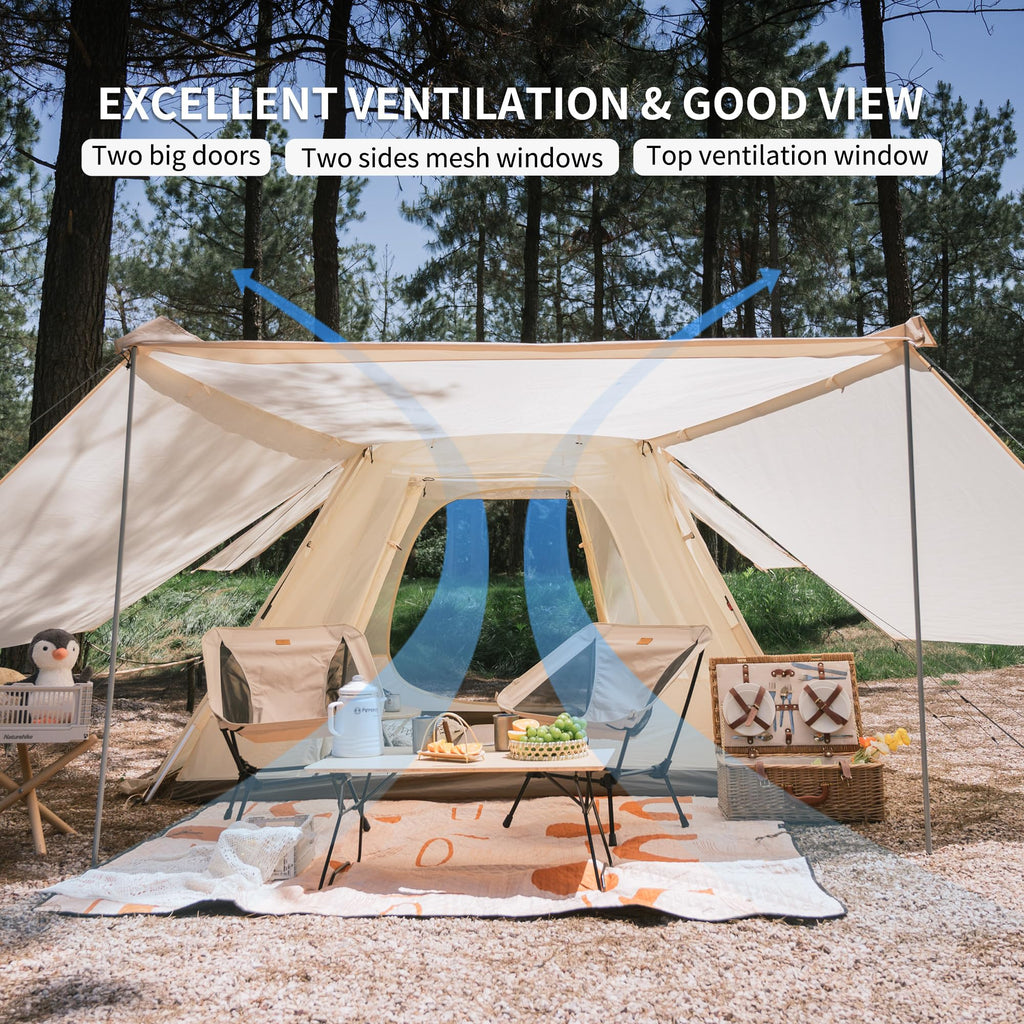 Naturehike Ango 3 Person 4 Person Pop Up Tent, Waterproof UPF 50+ Easy Set up Au, view 5
