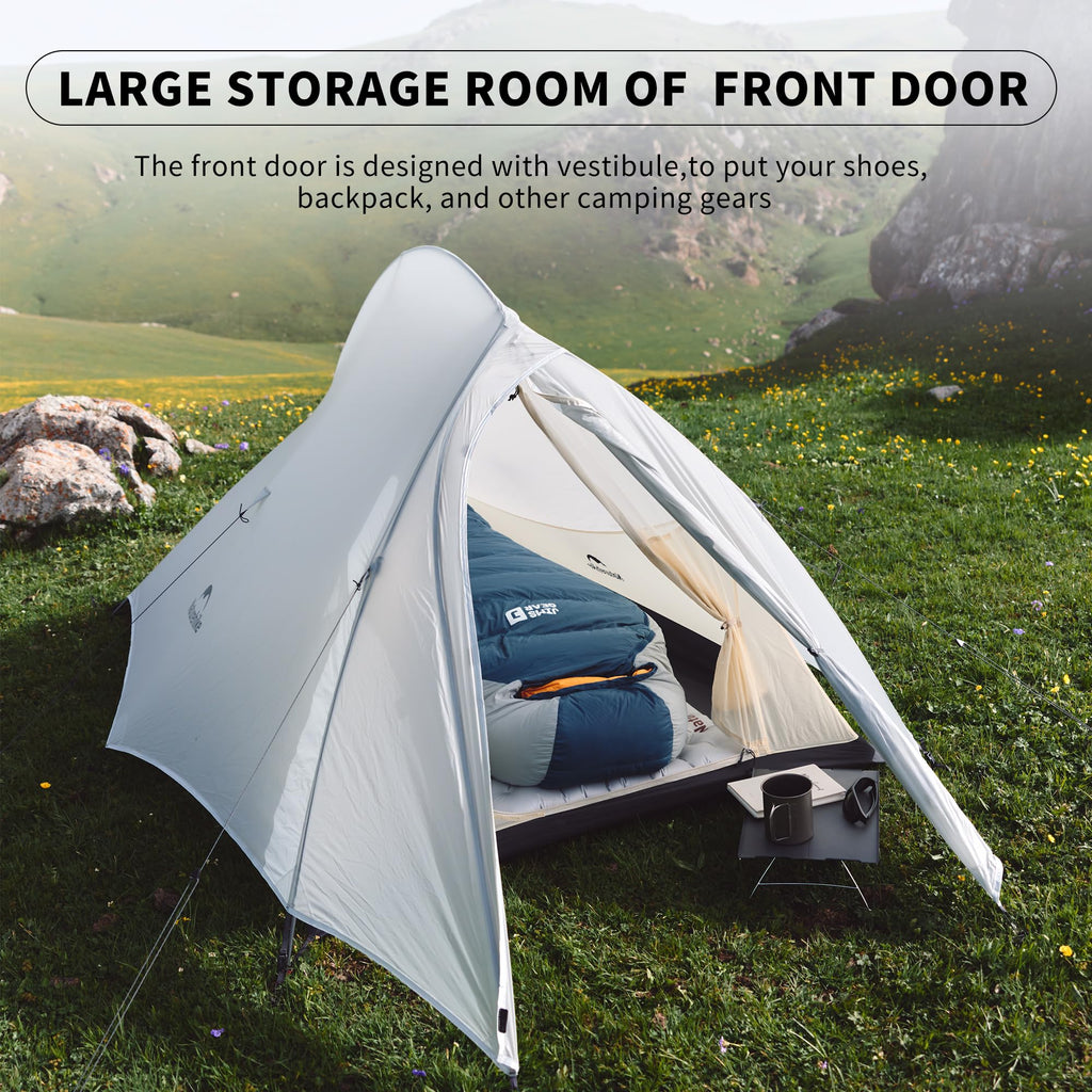 Naturehike Cloud UP UL 2 Person Backpacking Tent, Double Layer Two Person Tent w, view 6