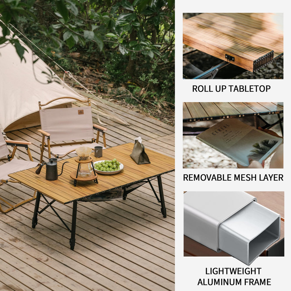 Naturehike MW03 Portable Camping Table with Adjustable Legs, Lightweight Aluminu, view 3