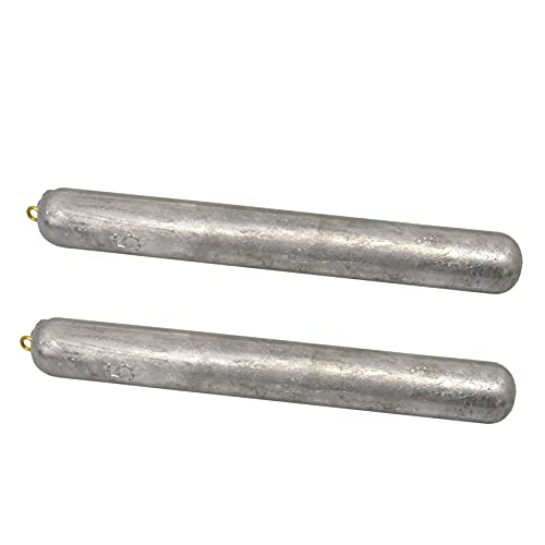 MagBay Lures Deep Drop Weights - Offshore Fishing (5lb (2pcs), Uncoated)