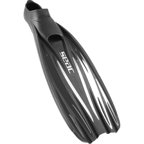Seac F-100 PRO Full Foot Fins - Black, 42/43, view 4