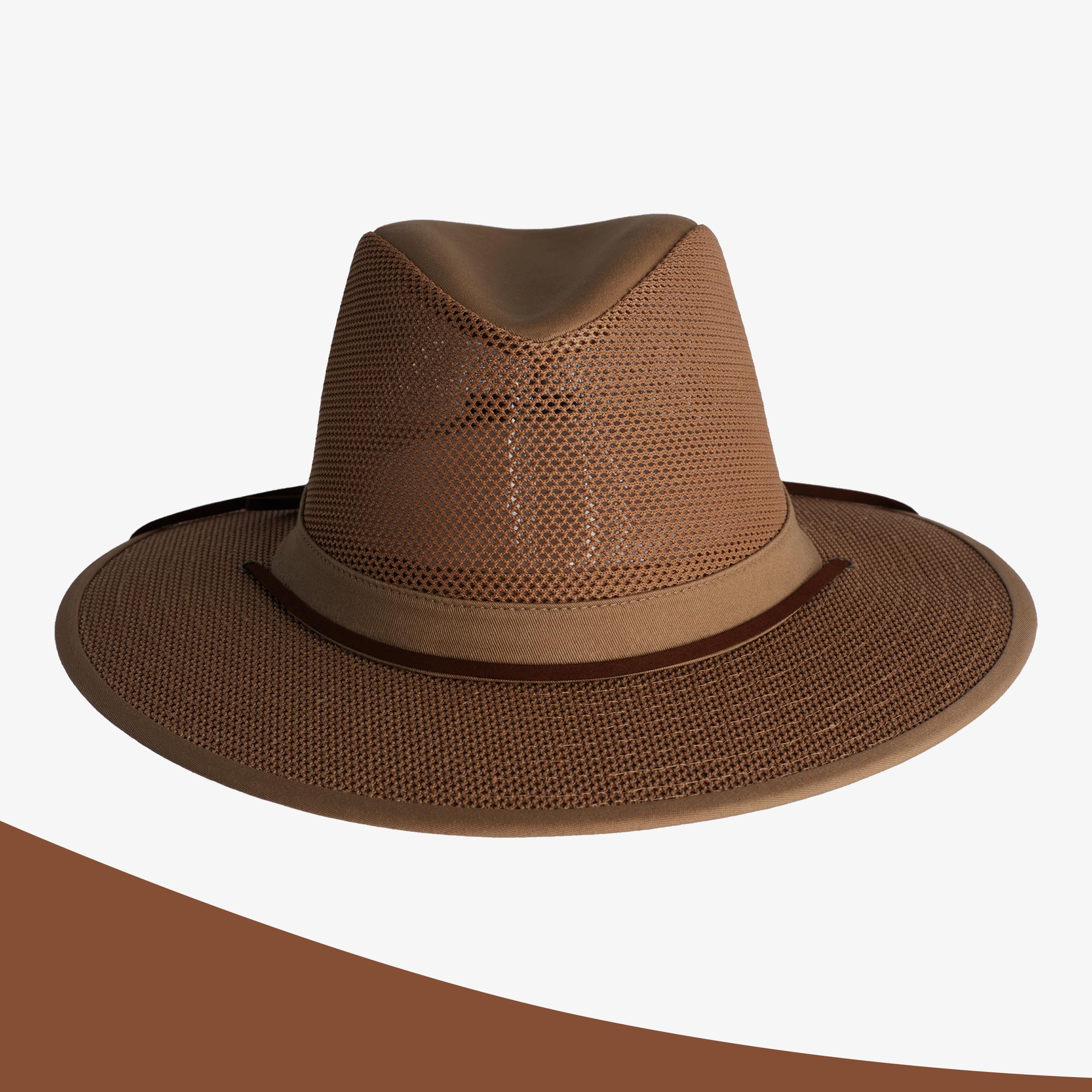 Henschel Hats Aussie Breezer Original - Wide-Brim Sun Hat for Men with Adjustabl