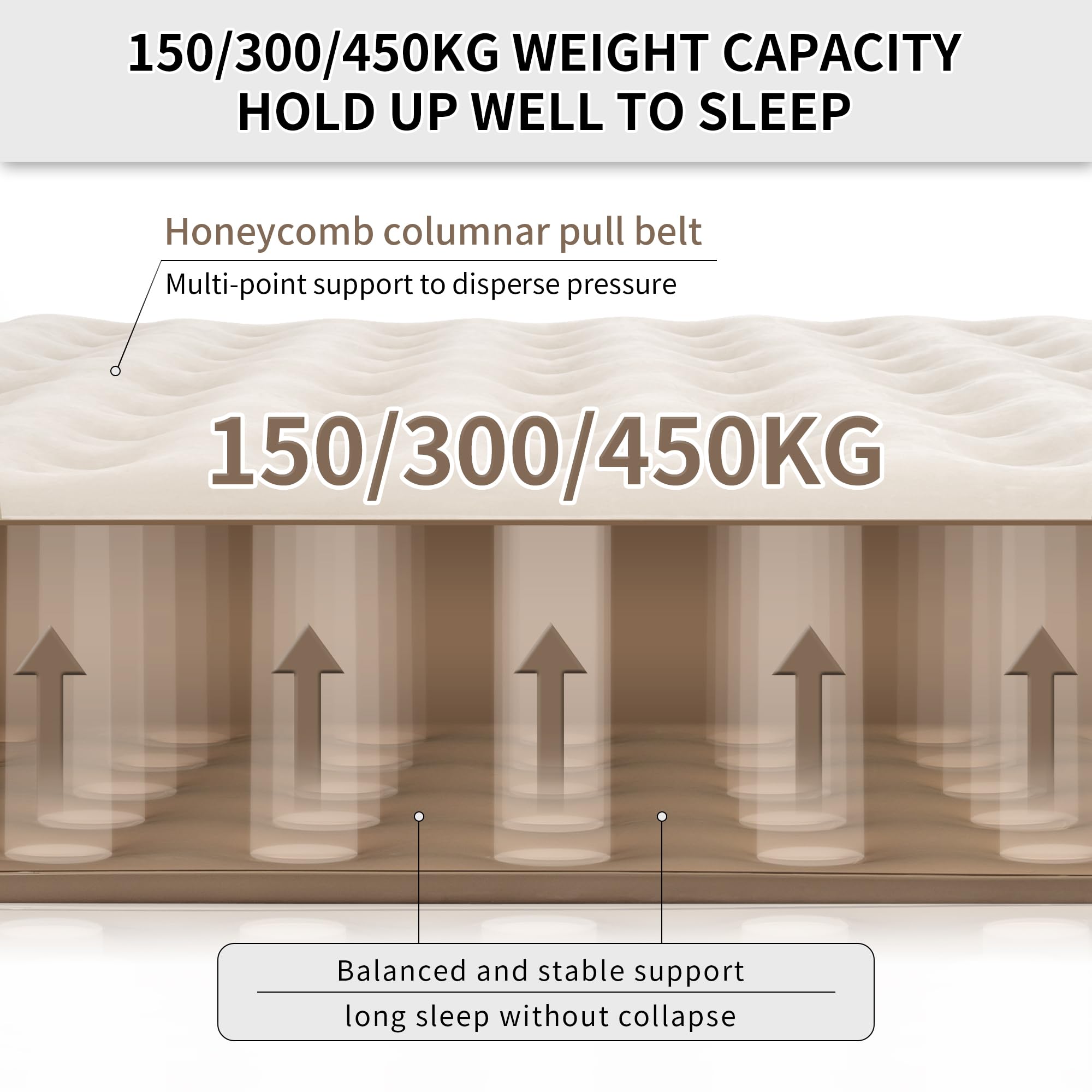 Naturehike Luxury Air Mattress Queen Size with Removable Built-in Electric Pump,