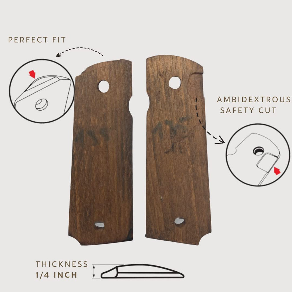 Zib Grips, 1911 Dragon Pattern Selection, Wood Grips, view 5