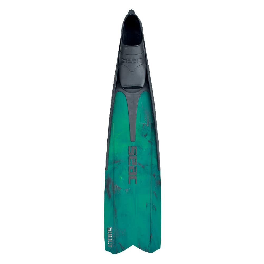 Seac Shout Camo S700, Long Fins for Scuba Diving, Spearfishing and Freediving