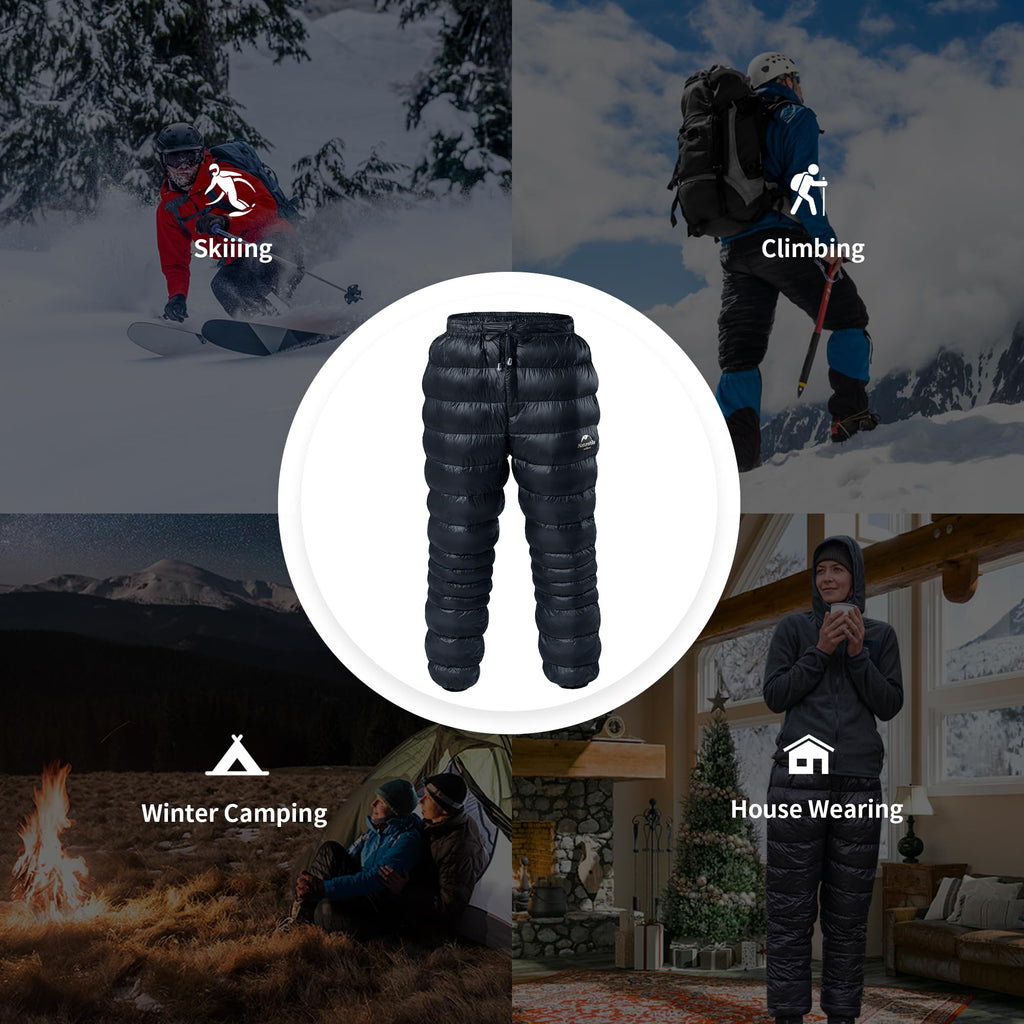 Naturehike DW Down Pants 90% Filling 800FP Warm Ligtweight Windproof Waterproof, view 6