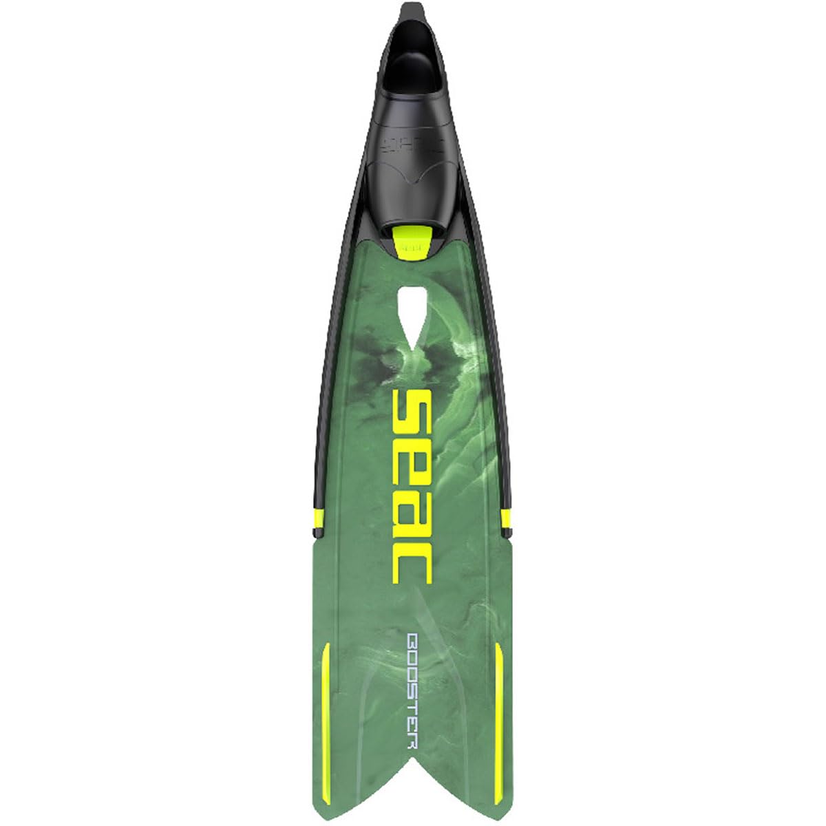 Seac Booster Freedive Fins - Green Camouflage, 6.5-7