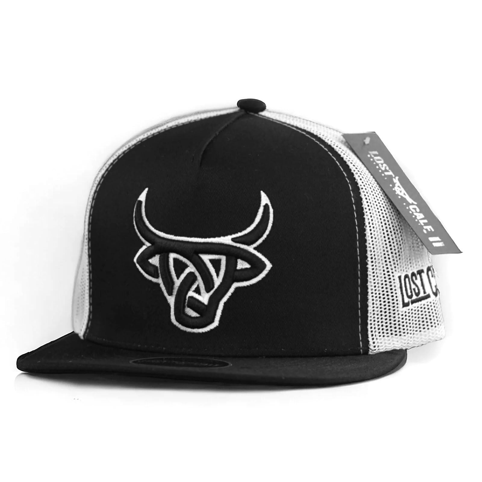 Lost Calf Zika White Black Logo - Hats Cap