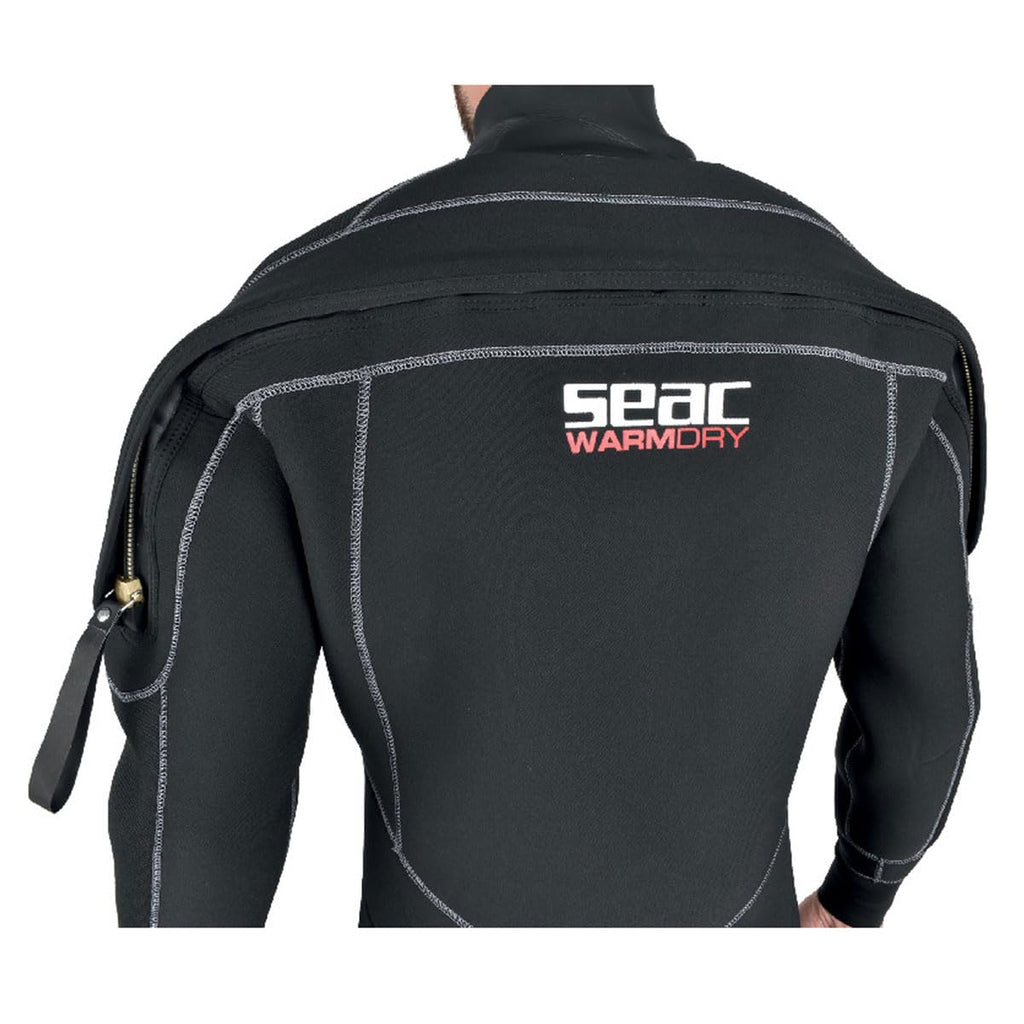 SEAC Men's Warmdry 4mm Neoprene Dry Suit, Black, XX-Large Plus (Model: 006000100, view 5