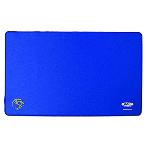 Blue Play Mat with Stitched Edging