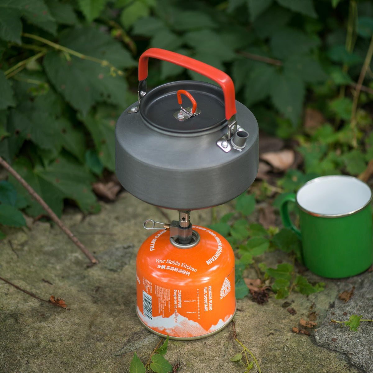 Naturehike 1.45L Camping Kettle Teapot Coffee Pot, Portable Aluminum Outdoor Ket