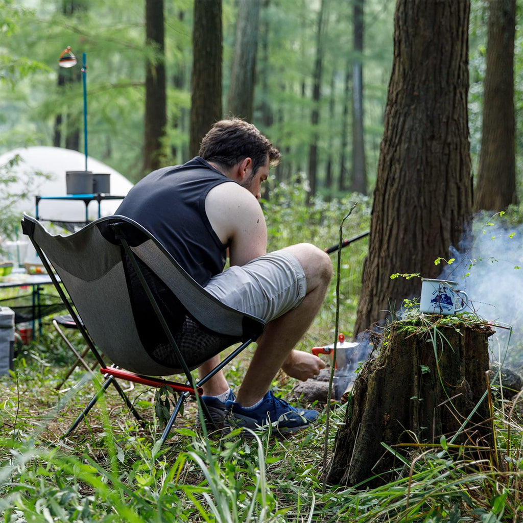 Naturehike Camping Chair, Foldable Chair with Storage Bag, Outdoor Portable Chai, view 6