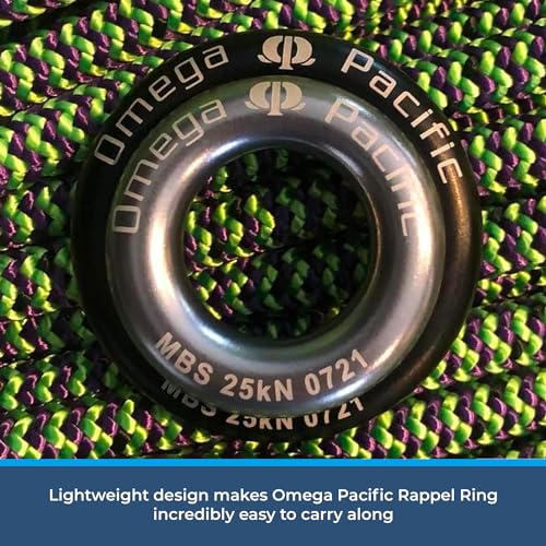 Omega Pacific Rappel Ring - Solid Seamless Aluminum Design, Outdoor Adventure