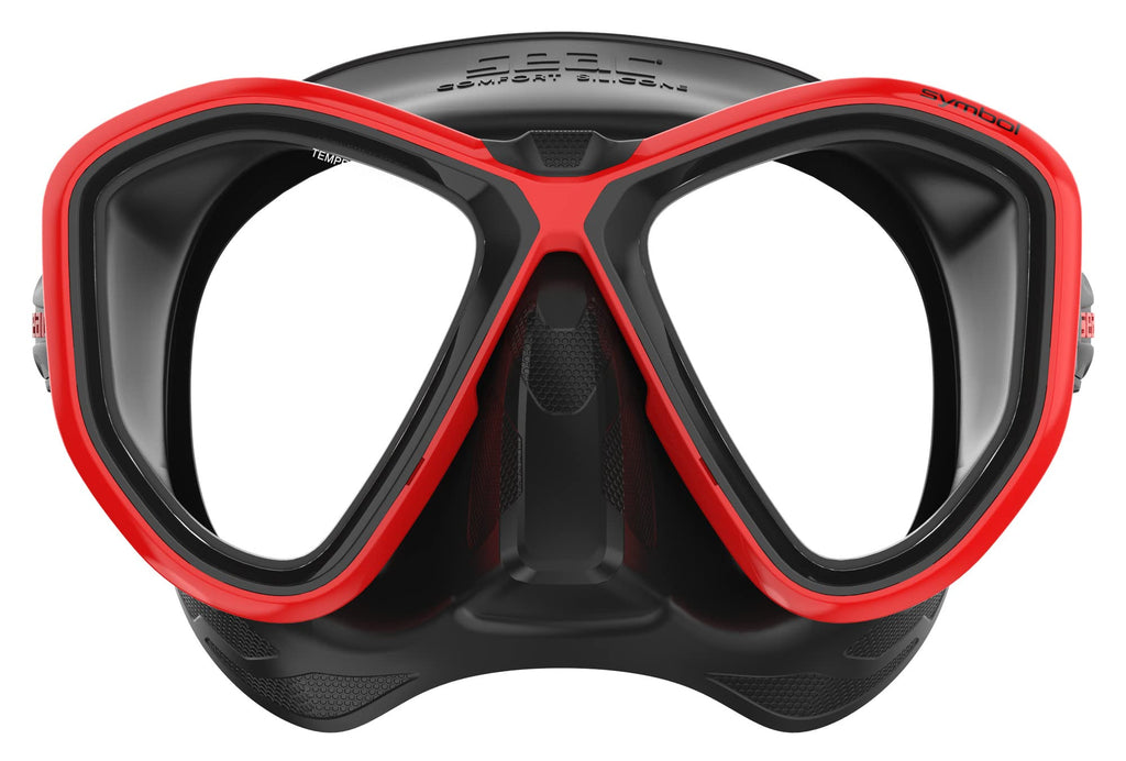 SEAC Symbol Diving Mask, Color: Red, view 2