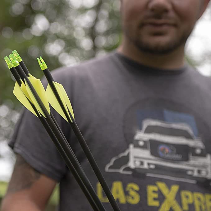 TAC Vanes 2.75" Driver Hybrid Vanes - Yellow - 36 Pack for Archery & Shooting., view 5