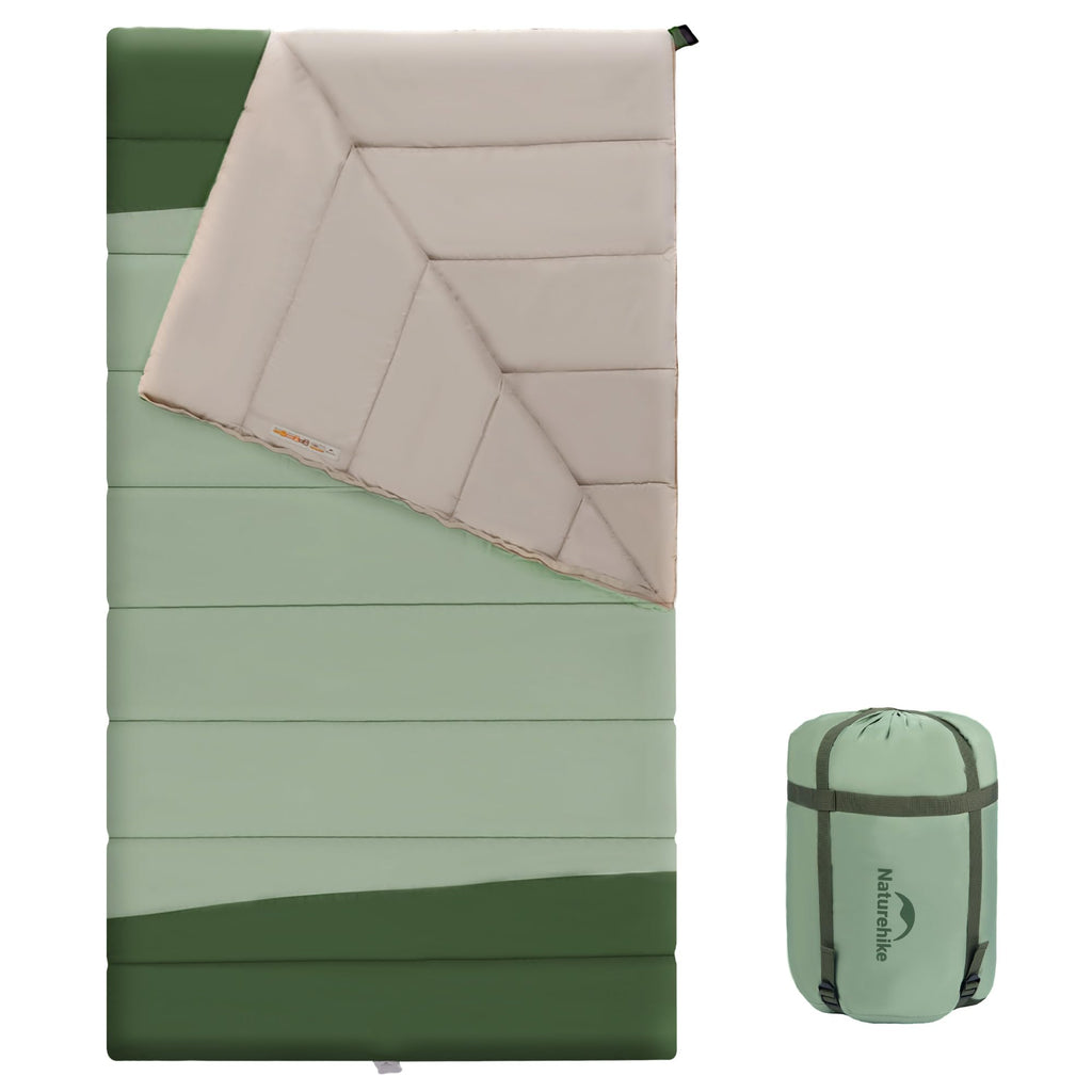 Naturehike Double Sleeping Bag for Adults, Patchwork Sleeping Bag for 1-4 Person