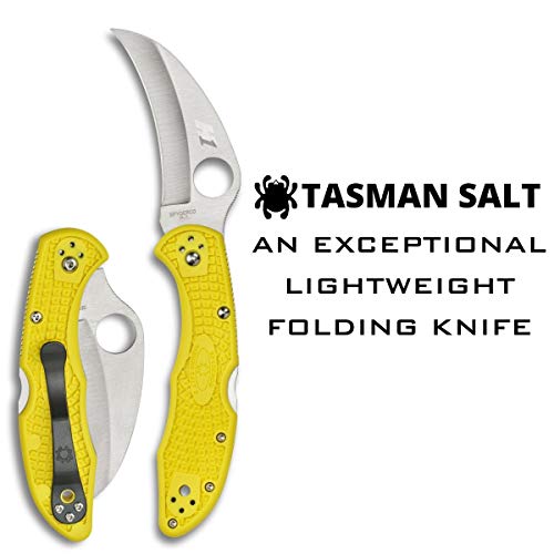 Spyderco Tasman Salt 2 Lightweight Knife with 2.91" H-1, view 2
