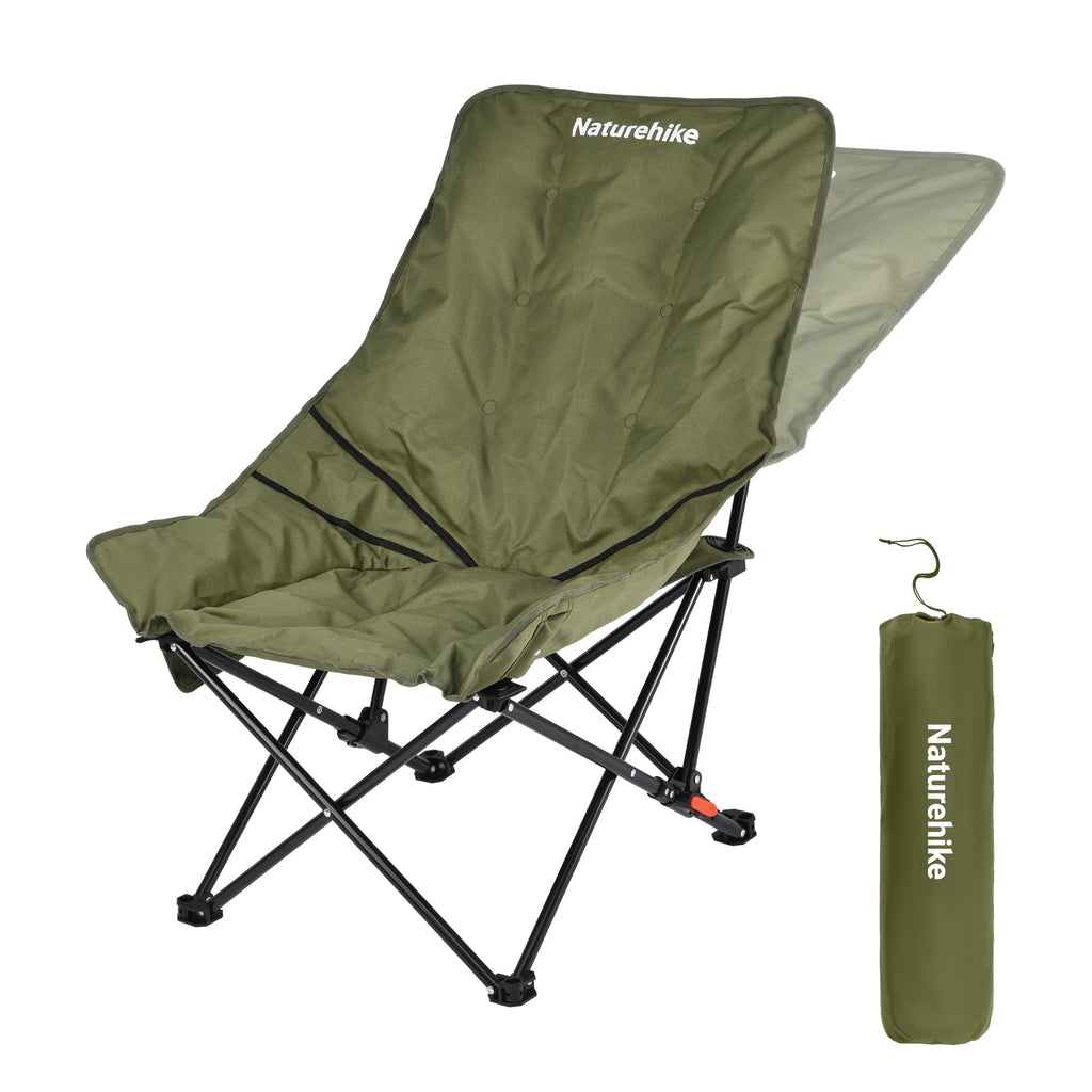 Naturehike Seastar Padded Camping Chair, Oversized 2-Position Adjustable Folding