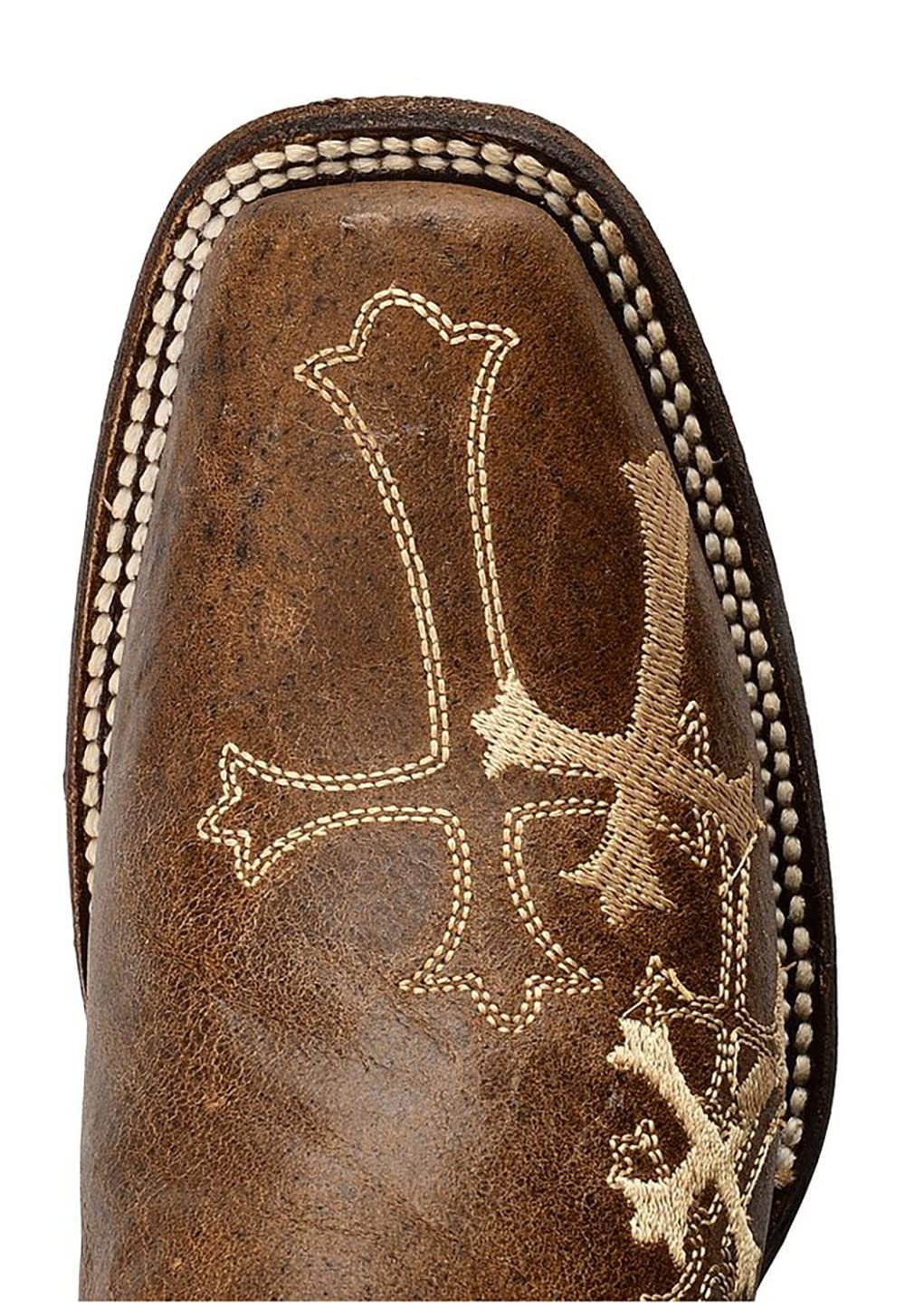 Corral Boots Womens Embroidered Square Toe Casual Boots Mid Calf Mid Heel 2-3" -