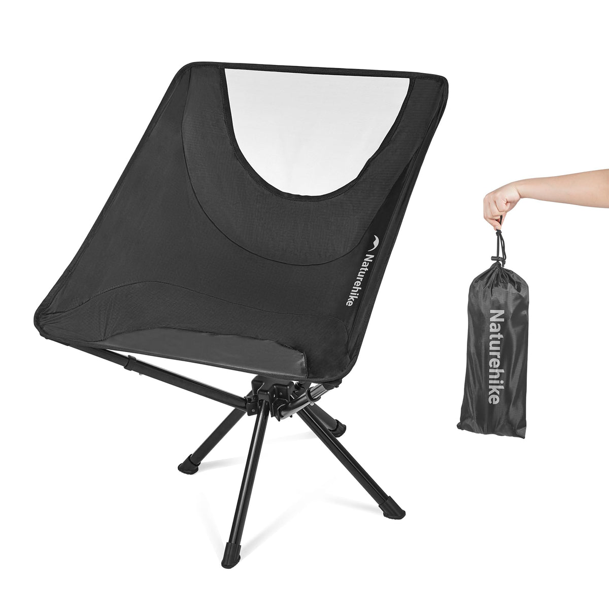 Naturehike Fast-Assembly Camping Chair, Lightweight Aluminum Portable Chair with