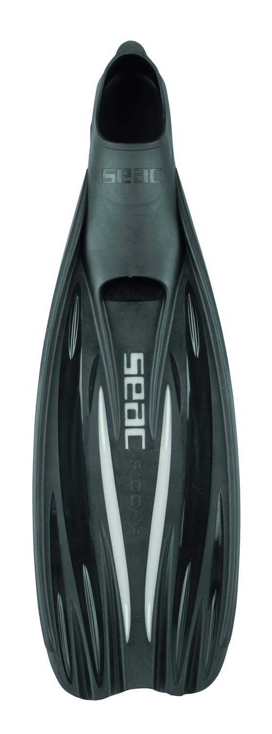 SEAC F100 Pro Diving Fins (Black, 38/39) (9291N)