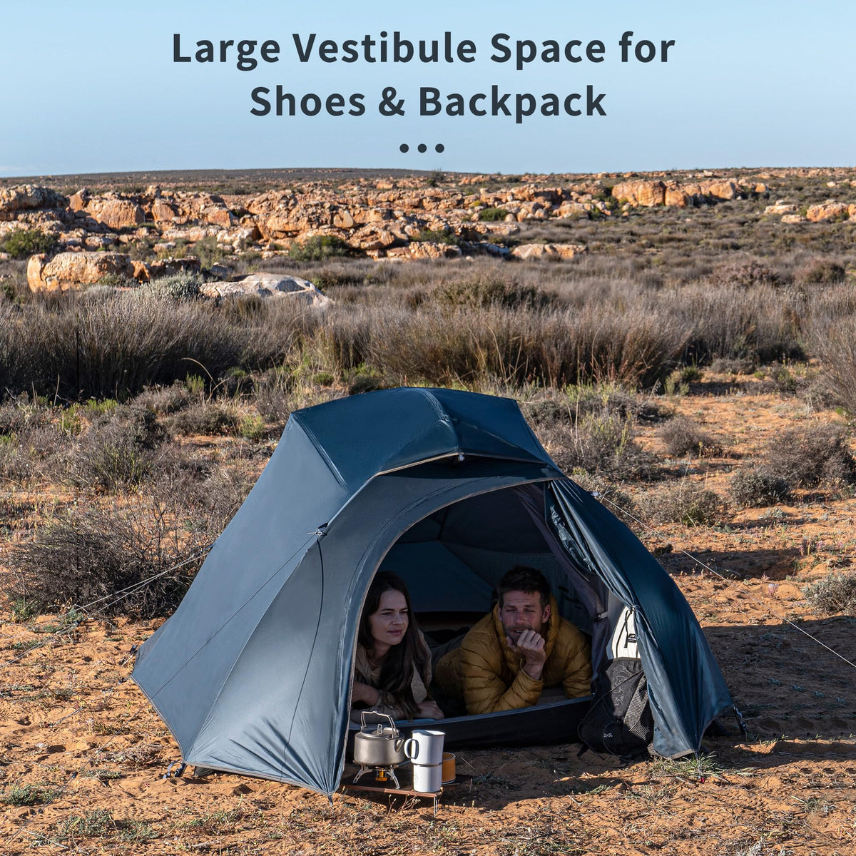 Naturehike Cloud-Up 3 Person Tent Lightweight Backpacking Tent with Footprint -