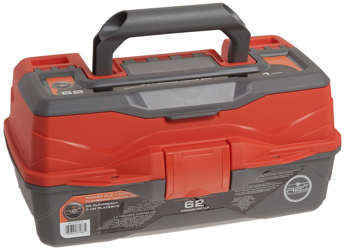 South Bend R2FK TBVP 1A R2F 62 Piece 1 Tray Tackle Box