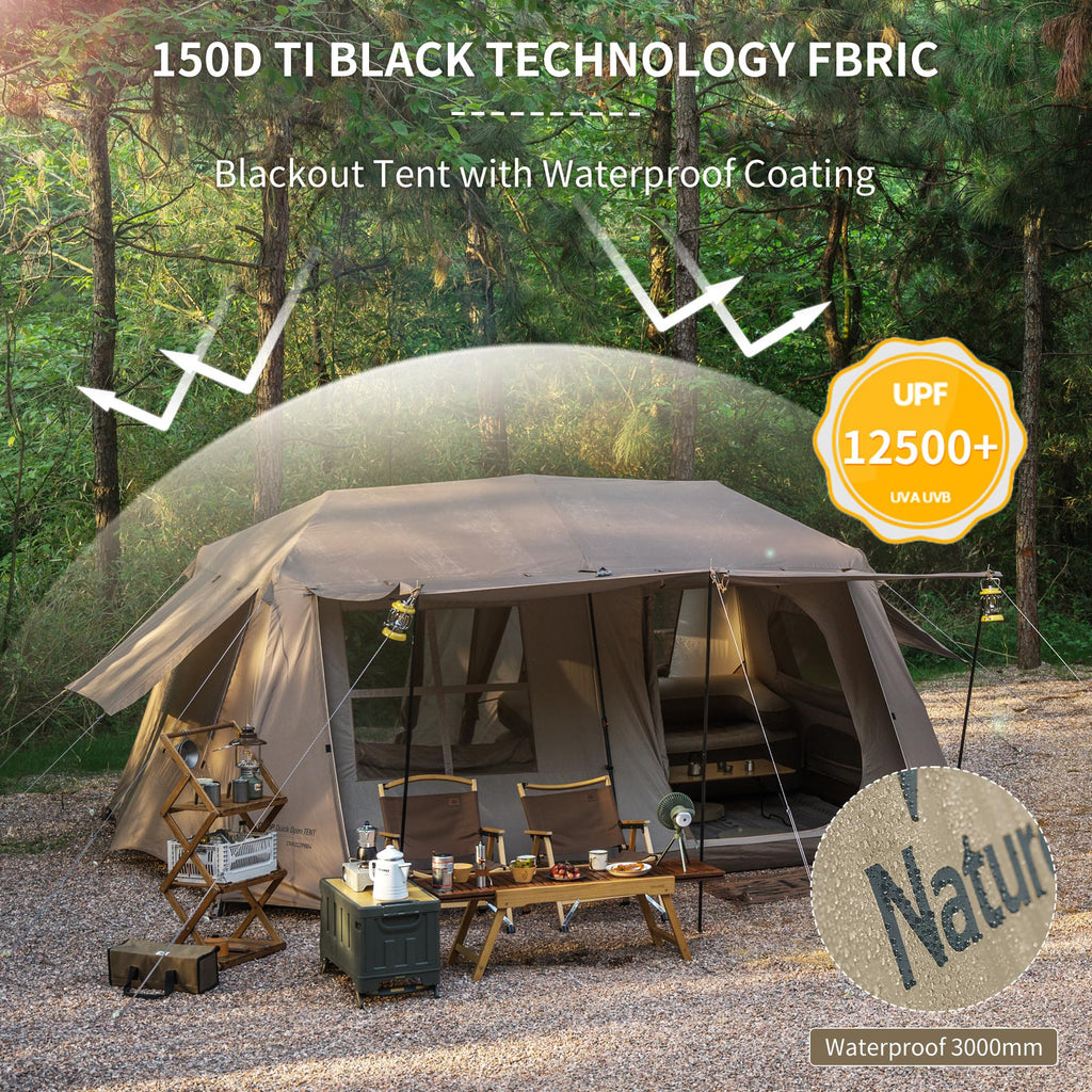 Naturehike Village Camping Tent,4/6/8 Person Tents for Camping, 60S Easy Setup I, view 7