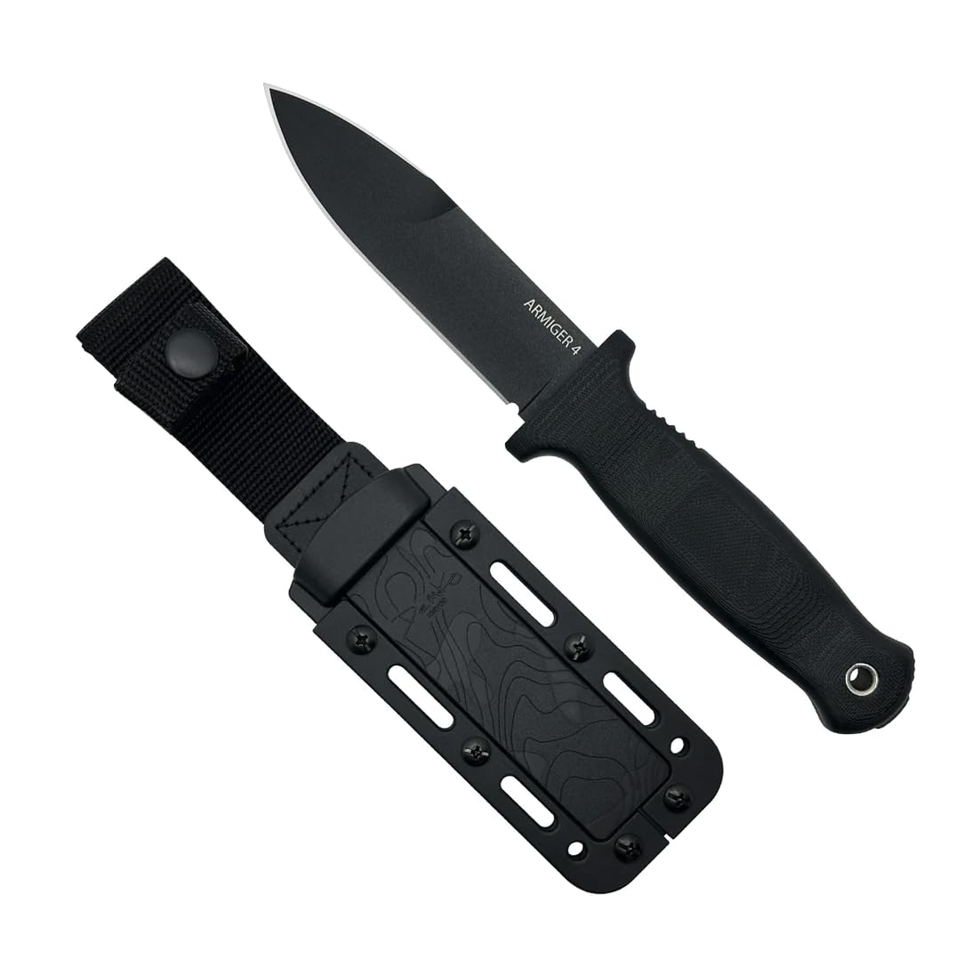 Demko Knives Armiger Fixed Blade with Sheath- Armiger 2 & Armiger 4 - Clip Point