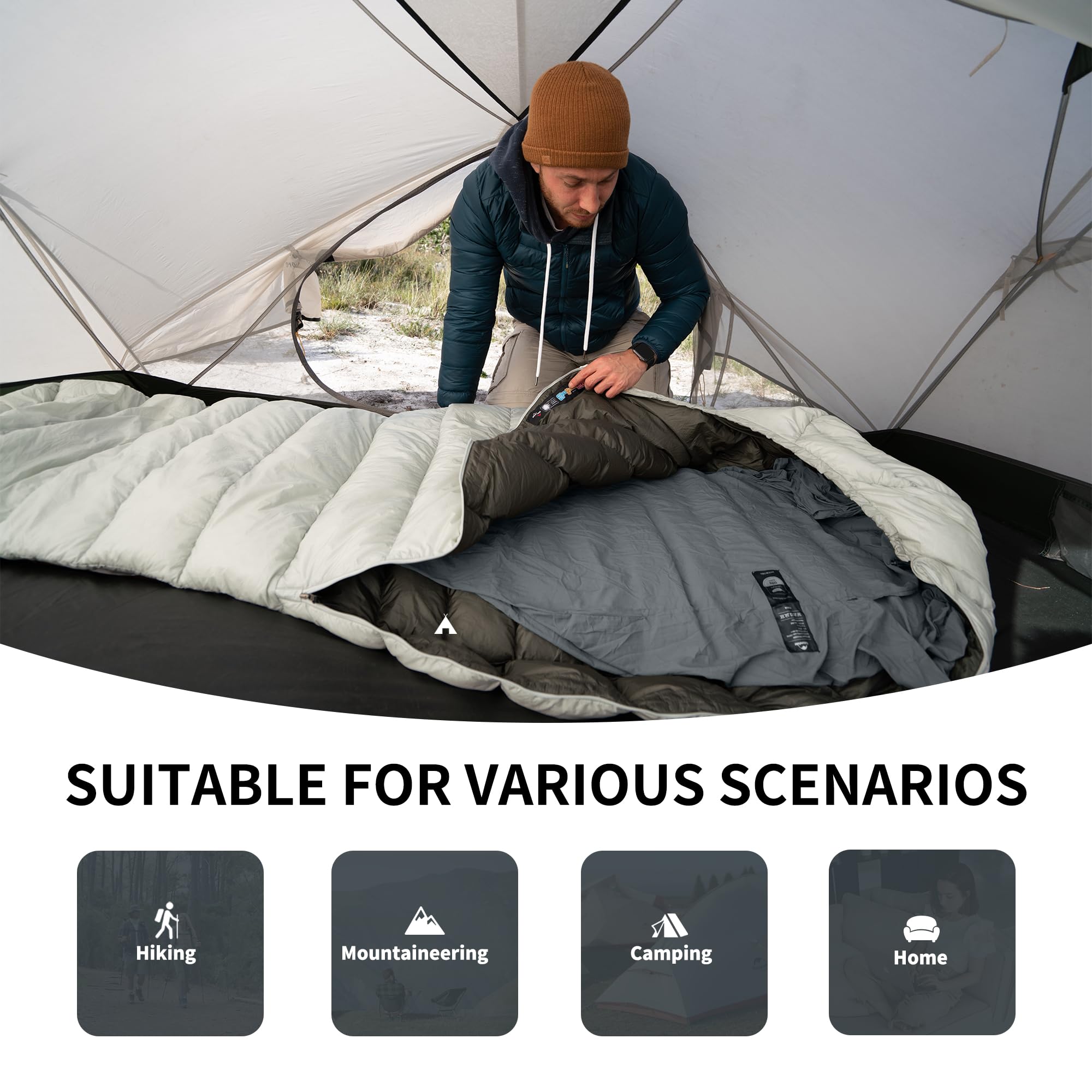 Naturehike 4.5oz Ultralight Washable Sleeping Bag Liner, Lightweight Adult Sleep