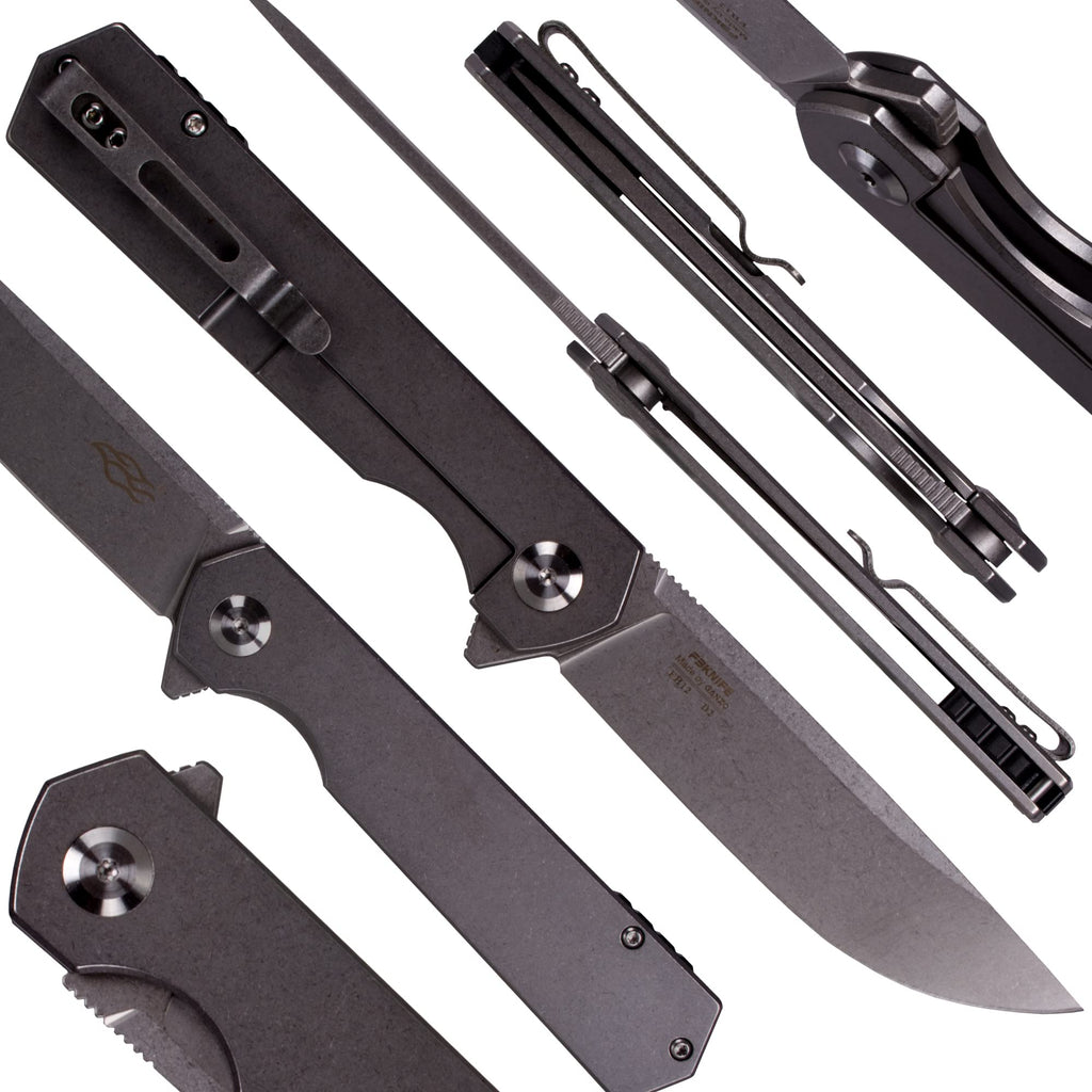 Firebird GANZO FH13-SS Pocket Folding Knife 60HRC D2 Steel, view 3