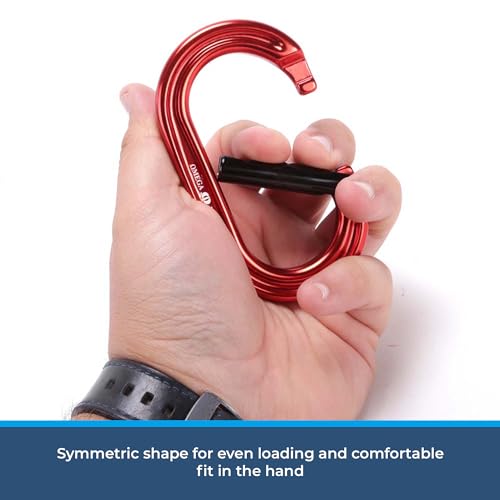 Omega Pacific Raider Aluminum Keylock Straight Gate Carabiner