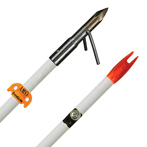 AMS Bowfishing Fiberglass Arrow-White w/Chaos FX