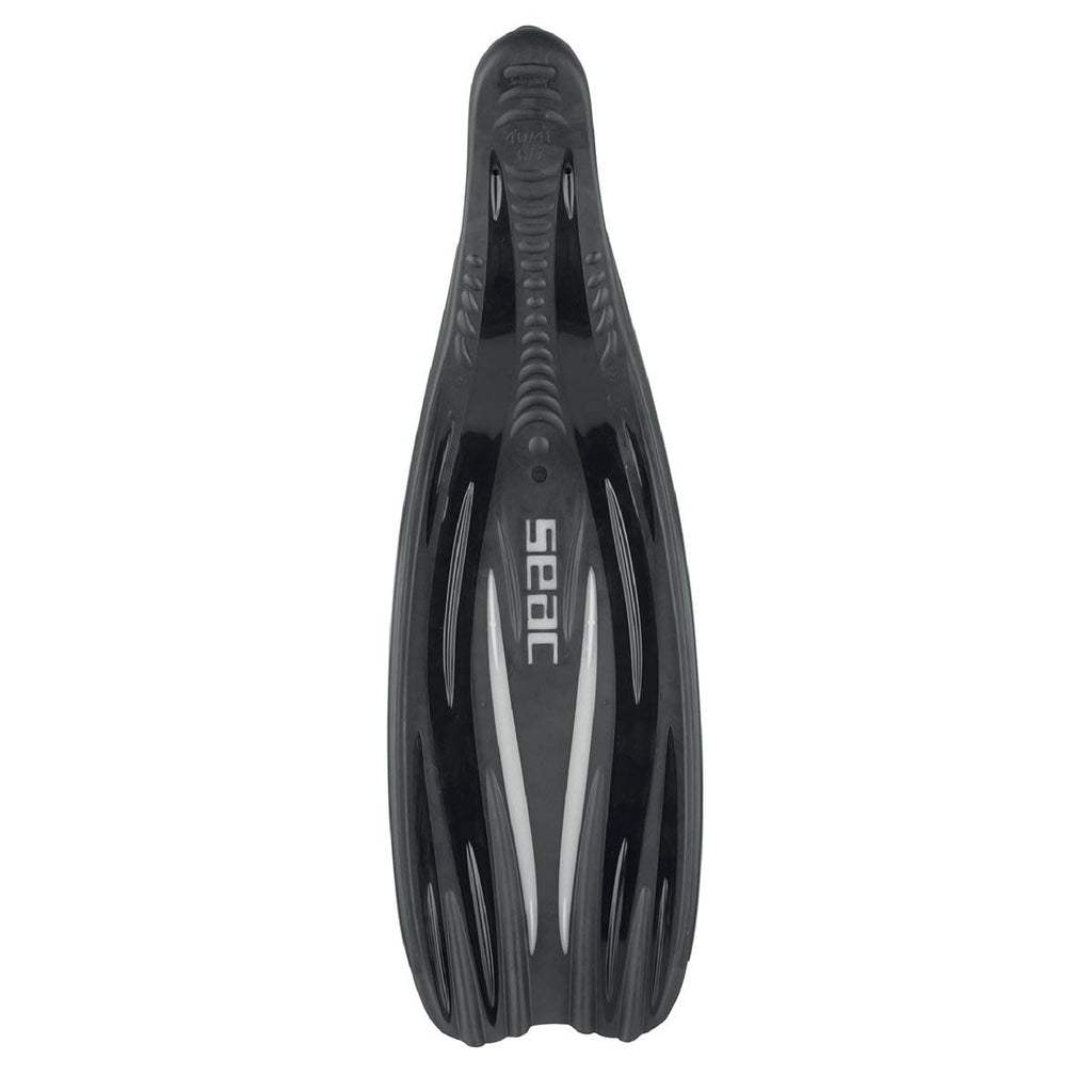 Seac F-100 PRO Full Foot Fins - Black, 40/41, view 2