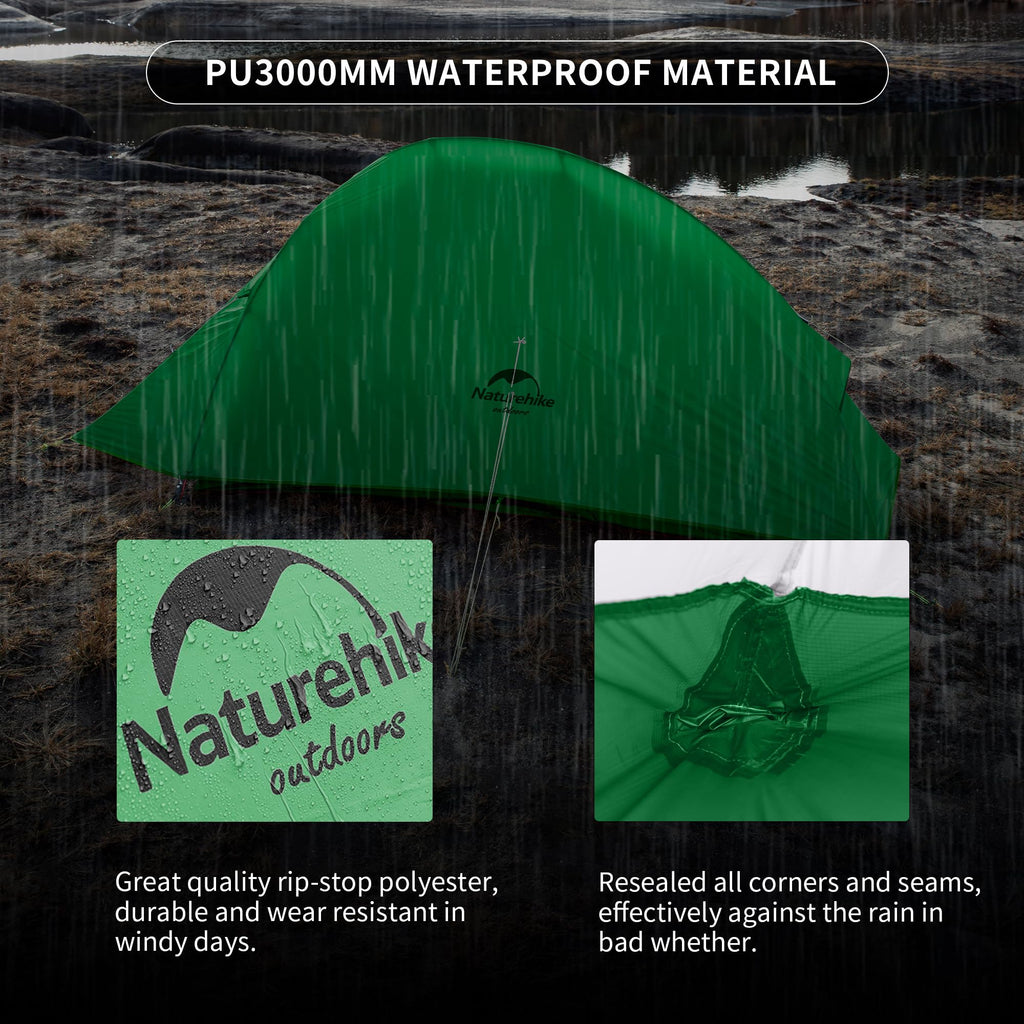 Naturehike Cloud-Up 1 Person Tent Lightweight Backpacking Tent for One Man, Wate, view 5