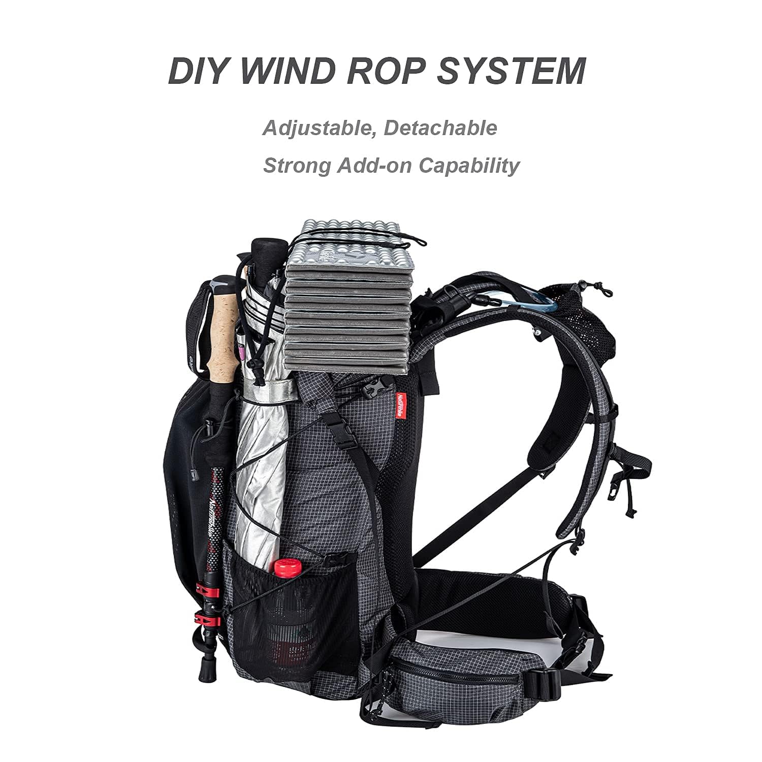 Naturehike Hiking Camping Backpack 45L/65L Lightweight Internal Frame with Rain