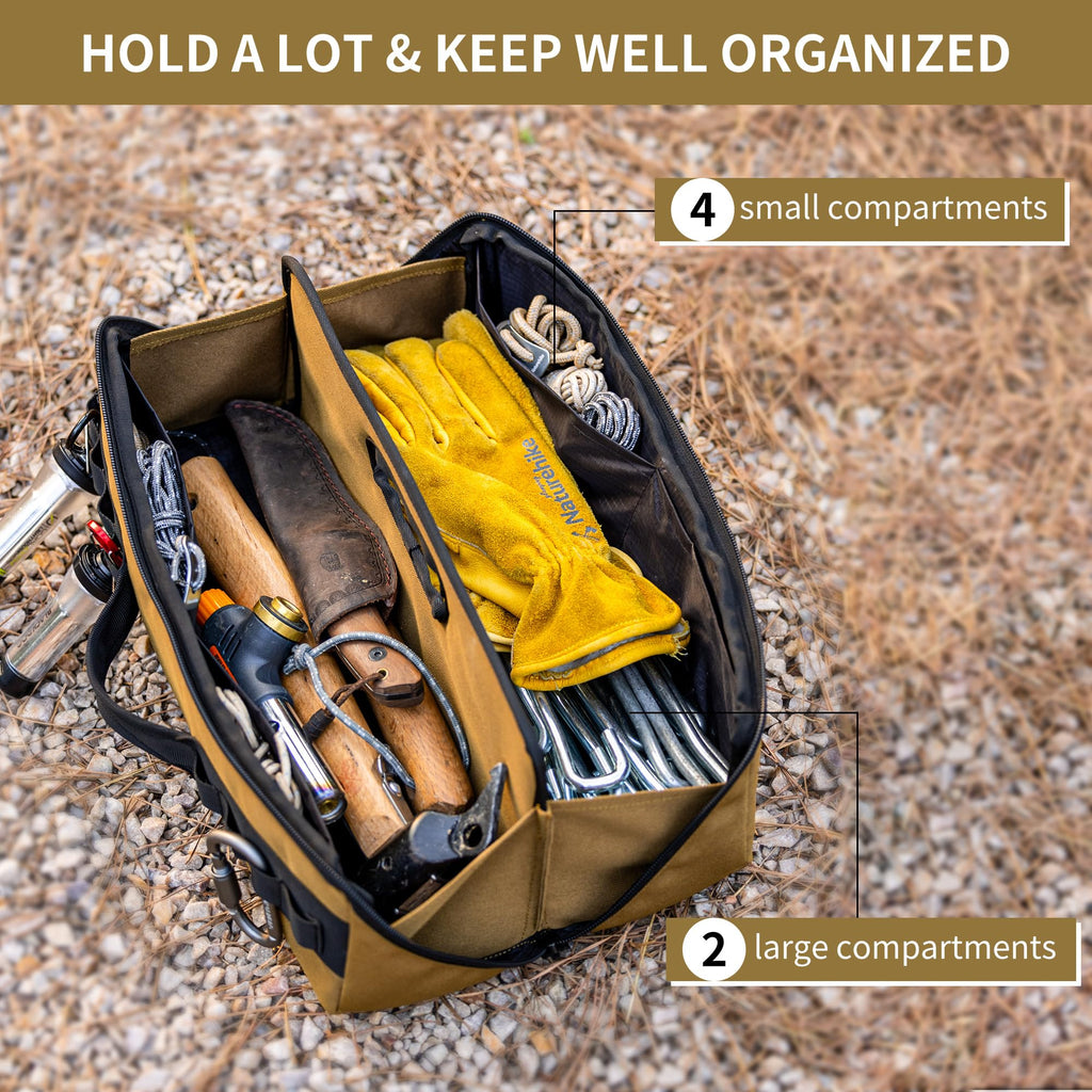 Naturehike Folding Tool Bag, Multifunctional Tool Storage Bag, Zippered Duffel B, view 4