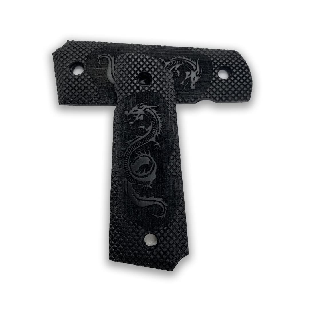 Zib Grips, 1911 Dragon Pattern Selection, Wood Grips