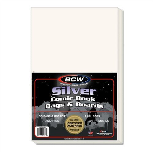 1000 Ct. Silver Comic Book Bags & Boards