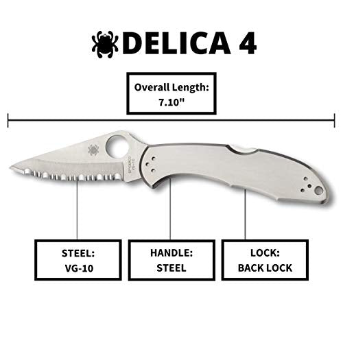 Spyderco Delica 4 Signature Knife with 2.95"